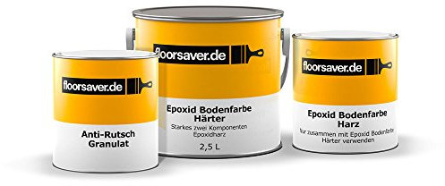 Floorsaver Epoxid Bodenfarbe Anti-Rutsch - Hellgrau 2,5L