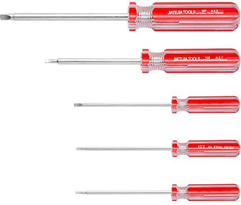 LDEXIN Juego de 5 destornilladores triangulares, destornilladores triangulares magnéticos para reparación de juguetes y desmontaje de batería, 1,8 mm, 2,3 mm, 2,7 mm, 4,2 mm
