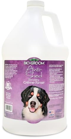 Bio-Groom Anti-Shed – Pflegende Crème-Spülung für Hunde – Für leichte Kämmbarkeit bei langem oder dichtem Fell – Welpenpflege – 3.8 l
