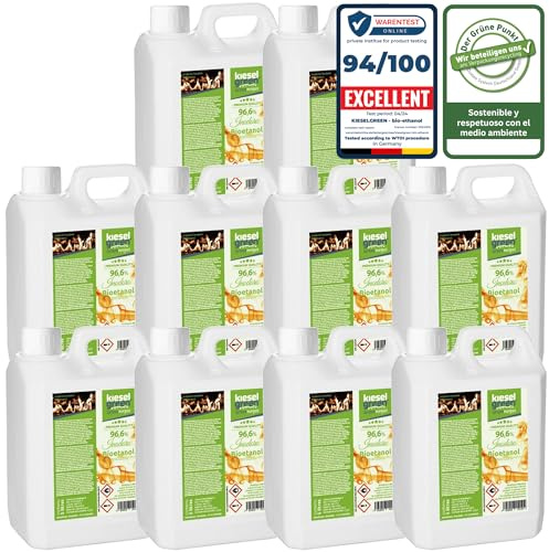 KieselGreen Bioetanol 50 Litros con Fragancia para Chimenea de Etanol, Muchas Variedades – Bioalcohol como Fragancia de Ambiente – Estufas de Bioetanol, Biochimenea Etanol, Ethanol (N50)