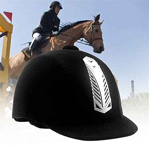 YyDDs Reithelm, Reithelmmütze Anti Impact Guard Reitsporthelme, Leichte Samt-Reitmützen Atmungsaktive Helme Reitausrüstung für Damen Herren,A,62cm