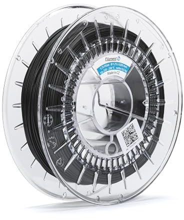 Filament PM PETG FRJET Selbstverlöschend 1.75 mm, 0,5 kg Spule, 3D Drucker Filament, Passend für die Meisten FDM 3D Drucker (Schwarz), AMS compatible