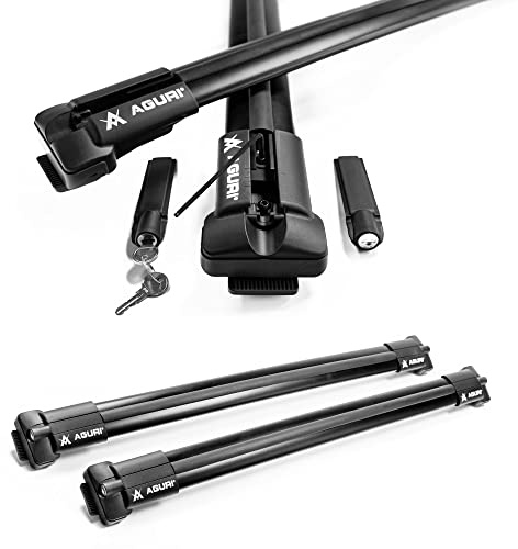 AGURI Prestige II | Kompatibel mit Volkswagen Touran II 2015+ | Dachgepäckträger Dachträger | Geeignet zur Befestigung von Dachboxen, Fahrradträger, Leiter | Robuste Konstruktion aus Alu | TÜV