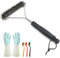 FRXAEZTG Spazzola a Y da 12 per Pulizia Barbecue - Design Spesso e Resistente,Materiale Sicuro e Anti-ruggine - Ideale per Griglie in Ghisa e Piastre Barbecue