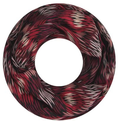Majea Damen Loop Schal Schlauchschal Halstuch (880025) (rot 14)