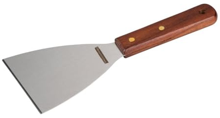 FMProfessional Espátula de Cocina 10 cm Fair, Acero Inoxidable y Mango de Madera