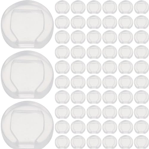 SOFPLATE 1 Box 120 Stück Ohrclip Kissen Zum AnklipsenOhrring VerschlüsseSchmerzstillende KleineWeicheBequemeDurchsichtige Ohrring PadsTransparenteRunde Silikon Ohrring Pads Für Die Herstellung von Ohr