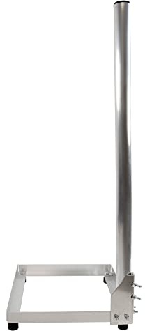 Premium X Balkonständer 40x40cm Aluminium 1m Mast Ø 50mm SAT-Halter für Satelliten-Schüssel Flachdach-Ständer