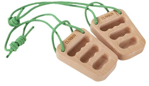 Raypontia Tragbares Hangboard, Fingerboard Klettern | 2 Stück Griffverstärker-Spannblock, Kletterblock hält Griffbrettblock zum Trainieren der Finger, Kletterblöcke zum Aufhängen