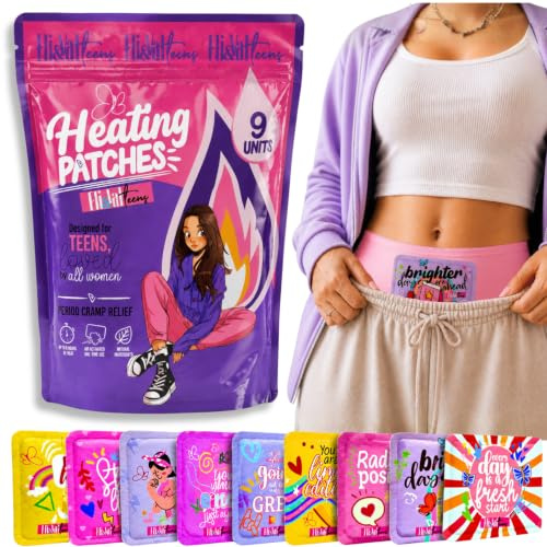 Ultradünne Perioden-Heizkissen für Krämpfe, Wärmetherapie zur Linderung von Menstruationsschmerzen, tragbare Wärmepflaster für Teenager, Mädchen und Frauen, Menstruations-Heizkissen zur Linderung von