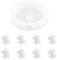 8 Piezas Atrapasoles, Atrapasoles Cristal Colgante, Colgante de Bolas de Cristal Transparente, Bolas Cristal Colgantes, Adornos Casa, para Jardín, Hogar, Decoración de Bodas, Fiestas Navideñas