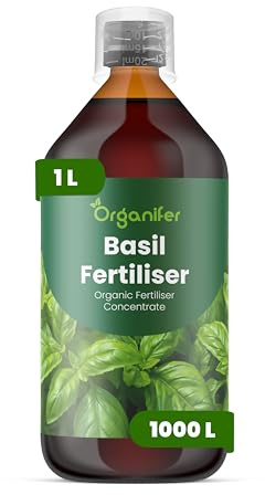 Engrais Liquide Pour Basilic - 1L - 2-1-8 NPK | Favorise Feuilles Robustes Et Herbes Aromatiques - Organifer