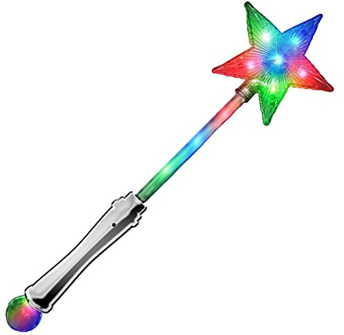 The Glowhouse - Premium-Leucht-Zauberstab mit blinkendem Stern