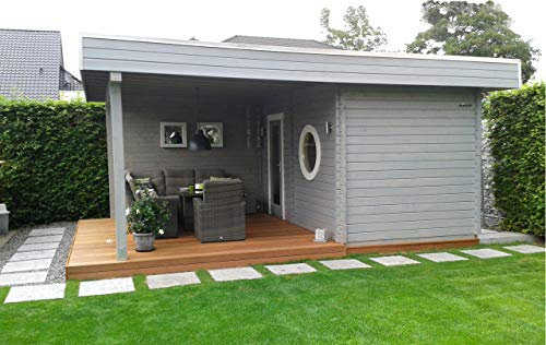 Saunahaus Cubus-70 Royal, 70 mm Wandstärke (411 x 549 cm)