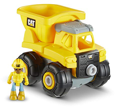 CATtoysOfficial | Costruisci il Tuo Camion | Valigetta con Veicolo Interattivo | Camion Ribaltabile | Giocattoli per Bambini dai 3 Anni in Su
