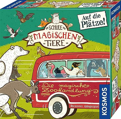 KOSMOS Die Schule der magischen Tiere - Auf die Plätze | Rasantes Ablege-Spiel, lustiges Kinderspiel ab 7 Jahre, Geburtstagsgeschenk, Mitbringsel