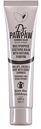Dr. Pawpaw Baume multi-usages sans parfum pour lèvres, peau, cheveux, cuticules, ongles et finition beauté 25 ml (scintillant, 1 pièce)
