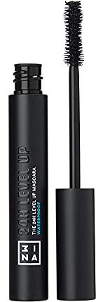 3INA MAKEUP - The 24h Level Up Mascara Vattentät 900 - Svart Ögonfransmask för Volym och Längd - Effekt Mask Sensitive Ögon - Mask Känsliga Ögon - Vegan - Cruelty Free