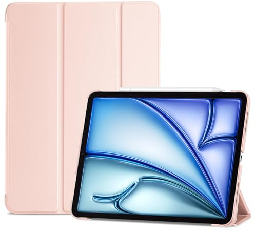 ProCase Hülle iPad Air 11 Zoll M4/M3/M2 / 10,9 Zoll 4./5.Gen Rosa | Passend für Apple-Stift, magnetische Auto Sleep/Wake, dünnes leichtes Design
