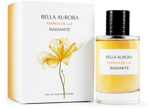 BELLA AURORA - Perfume Radiante 100 ml, Esencia de Luz, Fragancia Floral con Punto Dulce, Exótica e Intensa, Colonia Femenina y Elegante, para Mujer Atractiva, Sensual y Actual