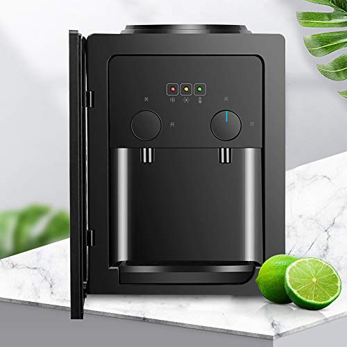 Dispensador de agua eléctrico multifunción inteligente,Fuente de agua eléctrica 550W 220V caliente frío,para oficina en casa mesas bajas Bares Negro