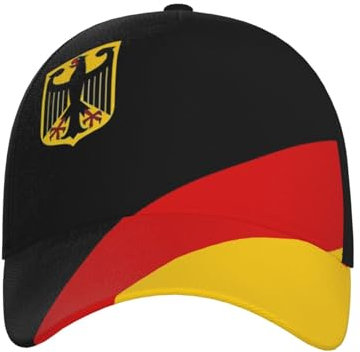 German Snapback Cap Deutschland Baseball Hüte Deutschland Flagge Sonnenhut Verstellbare Flagge Trucker Hut für Deutschland, Deutschland Flagge 06, Einheitsgr��e
