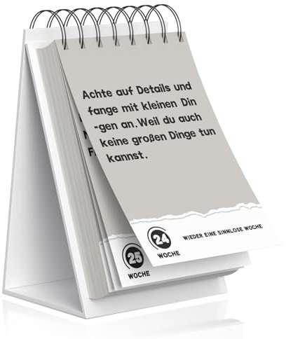 Demotivierender Tischkalender 2026, 52 unmotivierendenden Sprüchen für 52 Wochen im Jahr, Witzige Bürogeschenke