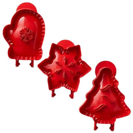 TOPBATHY 9pcs Press Cake Tins for Baking Fruit Design Mold Heat-Resistant and Flexible