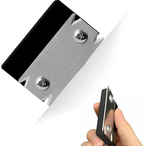 Woodworking Edge Trimmer, Edge Banding Trimmer Black Tool, Wood Chamfering Fillet Scraper, Portable Manual Wood Trimmer with Stainless Steel Blade, for Woodworking, Durable Edgebanding Trimming Tool