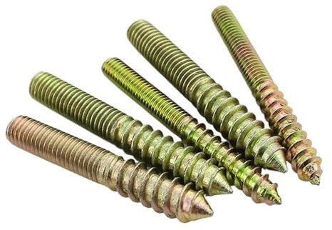 20pc M4 M5 M6 16-80mm Hanger Bolts Double Ended Thread Lag Screws Wood Furniture Fixing Self Tapping Screws Color Zinc Plated(M4x20mm)