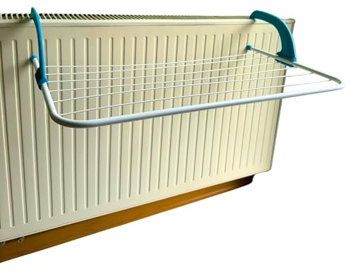 TronicXL Tendedero pequeño para colgar en calefacción, tendedero pequeño para radiadores, secadoras, radiadores, balcón, barandilla, camping