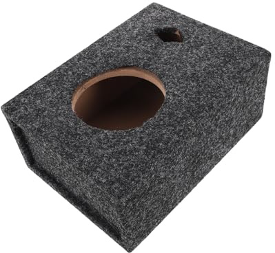 Ciieeo Kompaktes Subwoofer Gehäuse und Filz für Auto Audiosysteme Platzsparendes Design für Selbstgemacht Einbau im Fahrzeug