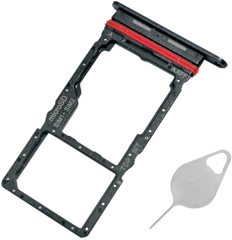 Galaxy A16 5G SIM Card Tray Dual Replacement A16 5G A166 Sim Card Slot Holder for Samsung Galaxy A16 5G SM-A166B SM-A166U SM-A166E Sim Card Tray Repair Part with Opening Needle (Blue Black)