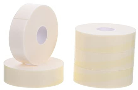 Hemobllo Cinta Para Pestañas Adhesiva Transpirable 5 Rollos 2,5 Cm x 5 m Para Extensión De Pestañas Uso Profesional y Personal Para Mujeres y Niñas