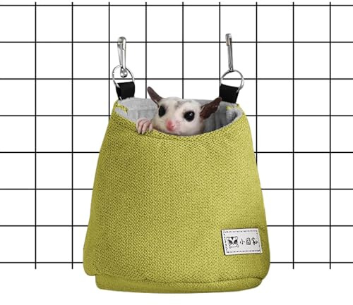 Ekorrhängmatta bur – Mjukt hängbo 15x15 cm | Tyg och varm säng honung