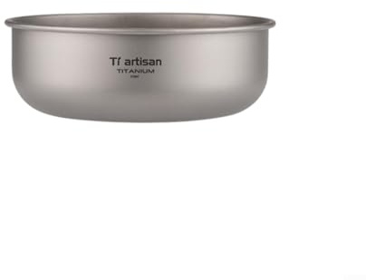 Cuenco de titanio para camping, ligero y duradero, vajilla para exteriores, plato apilable para senderismo y mochilero para picnic, sendero, supervivencia, diseño compacto, 350 ml-1200 ml (550 ml)