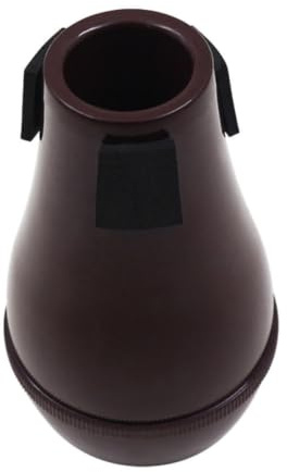 Trombone Practice Mute Abs Semi Closed Trombone Accessory | Dark Red Finish, Portable Design, Tenor Trombone Silencer, Brass Accessory for Silent Practice