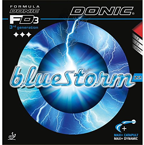 DONIC Gomma BlueStorm Z2, Opzioni 2,1 Millimetri, Il Nero