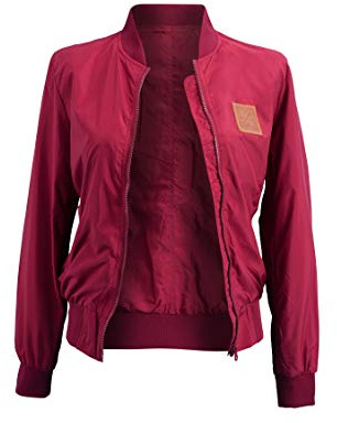 Manufaktur13 Women Bomber - Leichte Damen Frauen Bomberjacke, Übergangsjacke mit Waffle Stretch Seiteneinsätzen, Fliegerjacke, Bikerjacke, Frühling Herbst