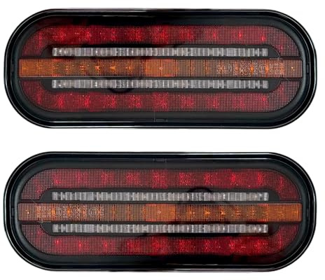 Ml MelTruck® 2 x LED-bakljus 3 funktioner dynamisk blinkers 12 V 24 V för släpvagn bajonett