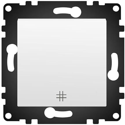 WESA - Interruptor de Pared de Cruzamiento Estándar, Fácil instalación con Opción a Distintos Diseños, No incluye marco, PJ-26-W