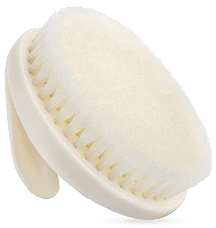 Dry Brushing Body Exfoliating Brush, Anti Slip Body Scrubber for Shower, Shower Body Cleaning Brush for Deep Cleansing & Soften Skin, Improve Circulation (Cream White)