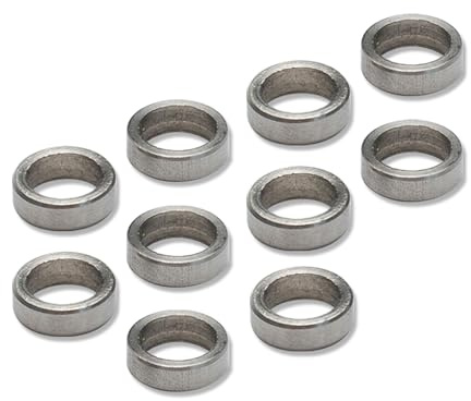 MICEL - 91885 - Ovalillo para Pernio de Puerta en Acero Inoxidable, Arandela para Bisagra, Acabado en acero, 10,5 x 10,5 x 3 mm