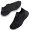 Womens Trainers Running Walking Shoes Tennis Sport Sneakers Ladies Ligthweight Gym Athletic Fitness Jogging Mesh Slip On Shoes Casual Fashion Comfortable Outdoor Flat Shoes Black