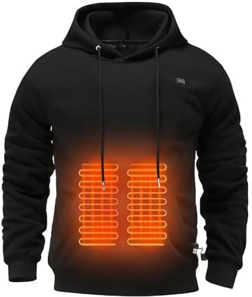 Kelandoom Vestes Chauffantes Homme Femme, Gilet+Chauffant Batterie Veste Chauffante Doudoune Chauffante Sans Manche Pour Ski Moto Chasse Randonnée La Pêche Veste Chauffante Homme