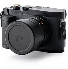 Tilta Cage Q3, Kit de Base pour Cage Vintage Compatible avec Q3 avec Plaque de Montage, Poignée en Cuir, Support pour Pouce Hot Shoe, Cache-Objectif - Noir TA-T76-A-B