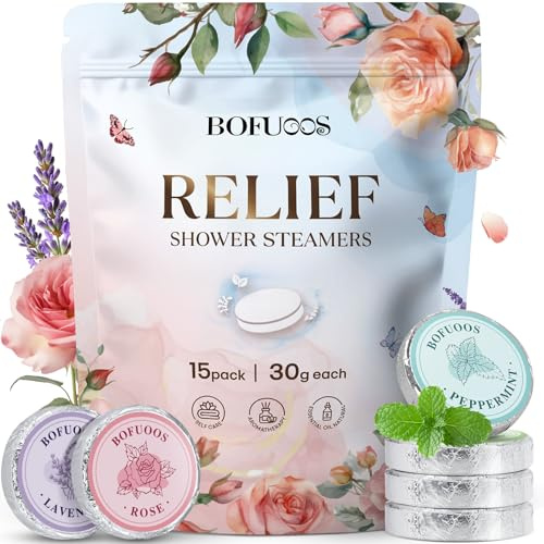 Bombe da Bagno Regali per Aromaterapia per Donna, Bombe da Doccia con Olio Essenziale per SPA Riempitrici, Regali di Natale Compleanno, Calendario Avvento 2025 per Donna Mamma (15 Pezzi)