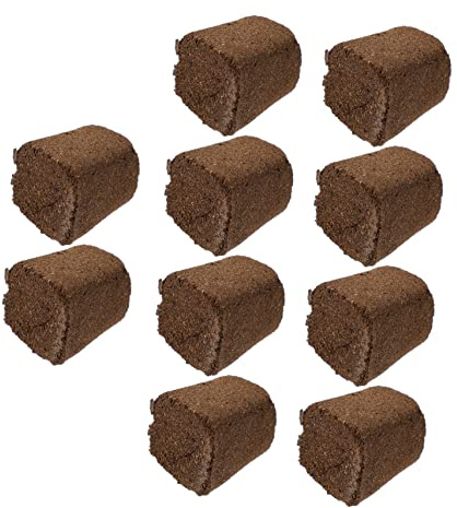 GARIOUANS 10 Pezzi Blocchi per Coltivazione Fertilizzante Nutriente per Semina e Radicamento Substrato Torboso Traspirante e Degradabile per Vivai e