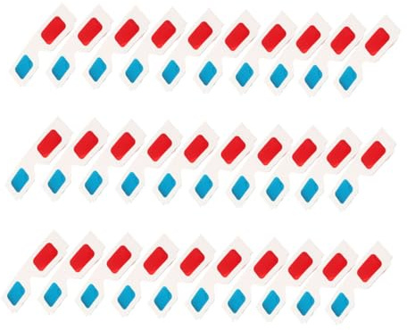 GALPADA Occhiali 3d Usa e Getta in Cartone Bianco, 30 Pezzi Monouso Per Film 3d, Video e Riviste Anaglifi, Per Feste, Natale e Intrattenimento Domestico