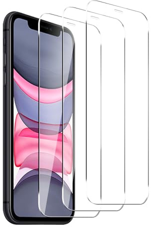 YYAWWNE 【3 Stück】 Schutzfolie für iPhone 11/XR, Displayschutzfolie, Panzerglas, Gehärtete Glas | 9H Härte, HD-Klarheit, kristallklar, Ohne Staub und Blasen, Einfache Installation.
